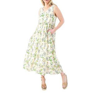 Studio Park x Kerstin Lindquist Regular Flowy Printed Dress Tropical,Small
